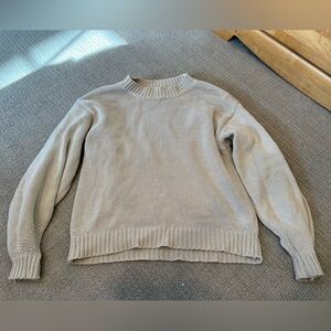 Princess Polly Cozy Scoopneck Sweater - Beige/Tan